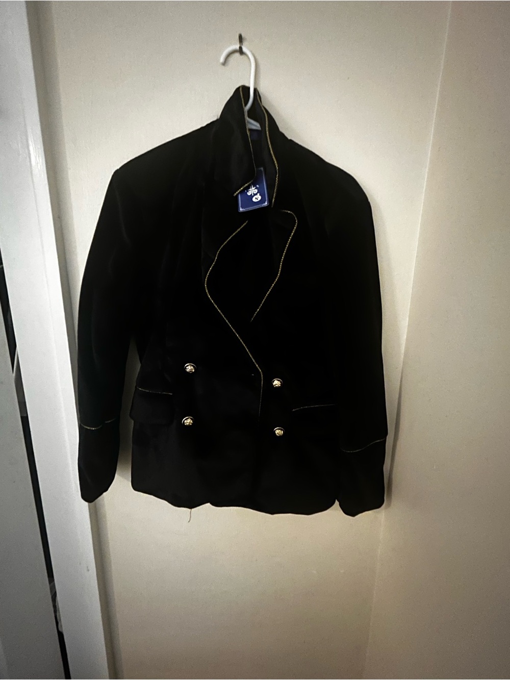 Black Double-Breasted Mens Blazer Jacket & Pants
